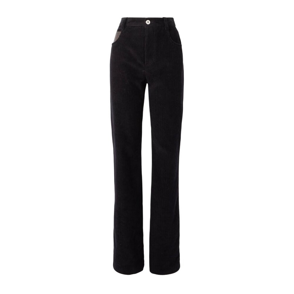 Bottega Veneta Corduroy Pants in Midnight Blue 38 New Womens Trousers - Picture 11 of 17